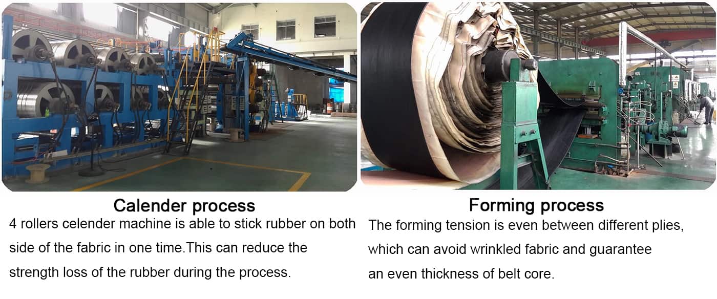 textile carcass steel reinforced rubber conveyor belt in 800mm width in b770mm